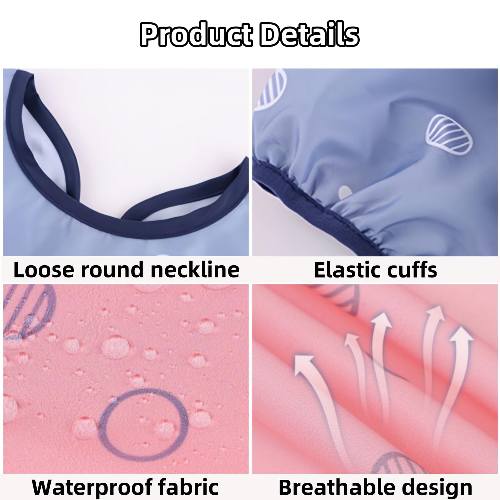 MOTEERLLU Coverall bib supports early self-feeding while exploring meals.