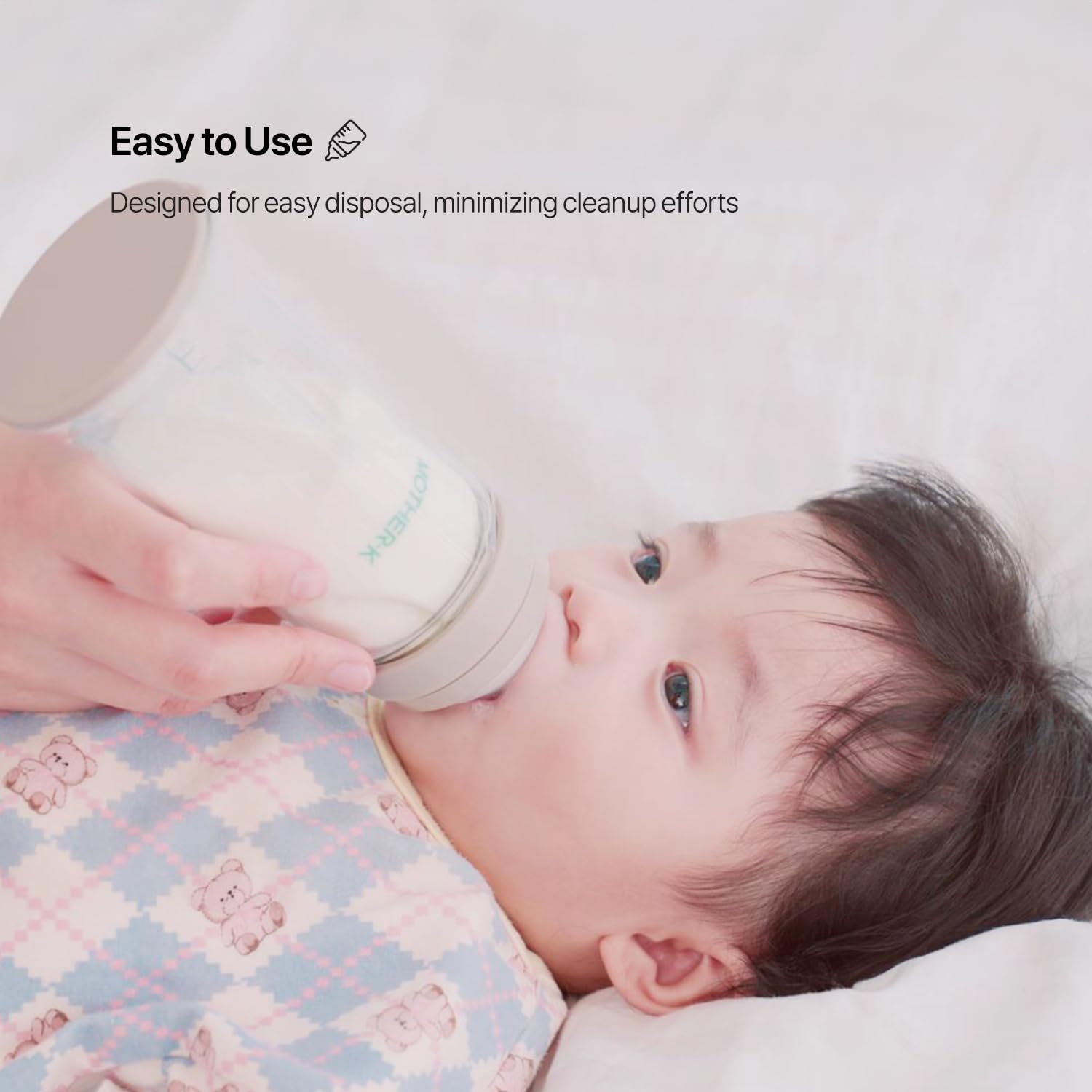 Easy disposal keeps feeding moments tidy after use.