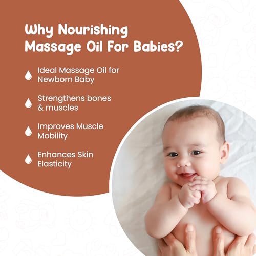 Mother Sparsh bottle with calming fragrance suggesting a soothing massage experience.