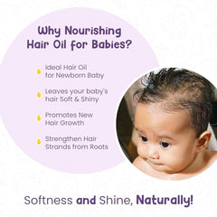 Mother Sparsh Baby Hair Oil bottle close-up showing the 100 ml bottle.