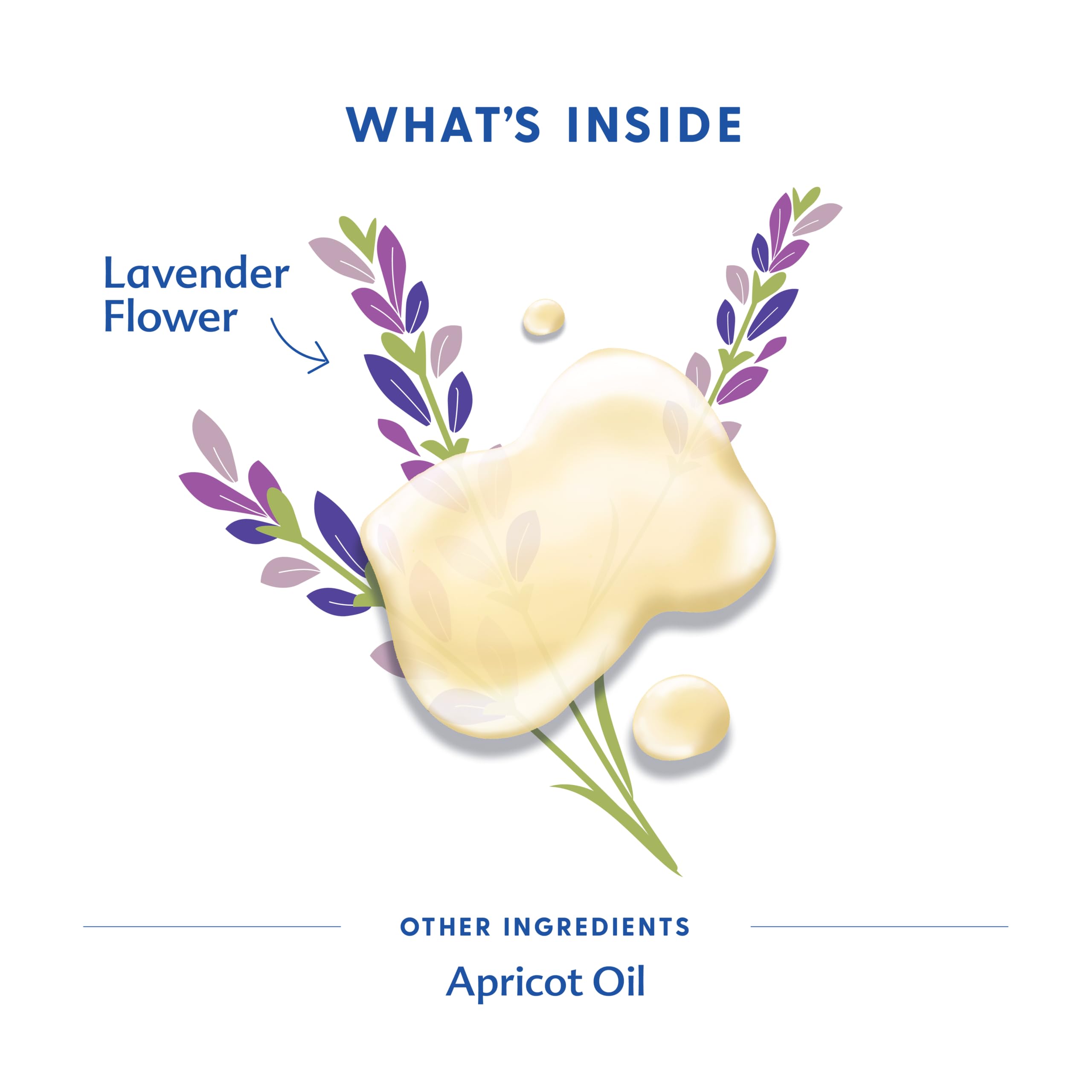 Lavender flowers and oil emphasize organic herbs used in Motherlove Birth & Baby Oil