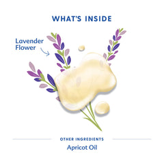 Lavender flowers and oil emphasize organic herbs used in Motherlove Birth & Baby Oil