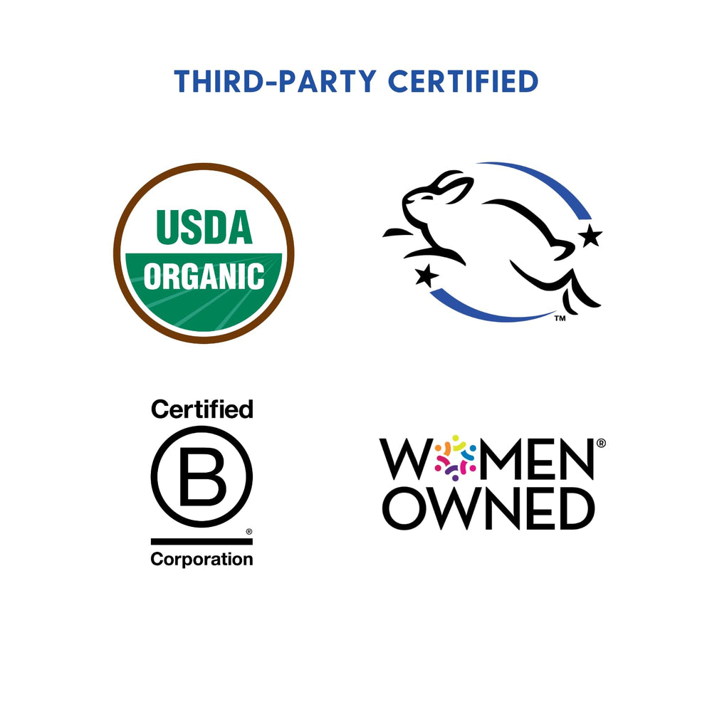Made in the USA with organic, cruelty-free formulation.