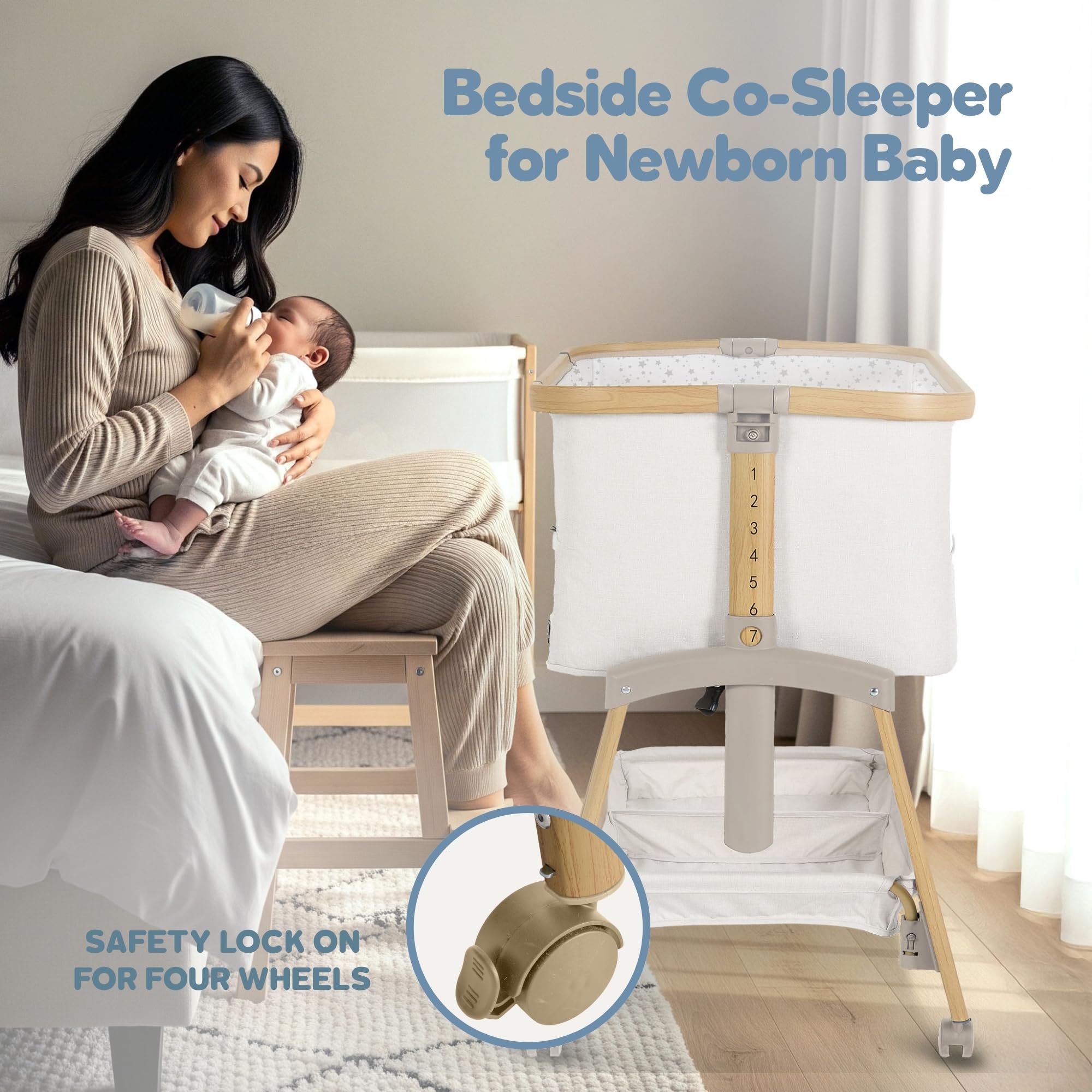 Motherly Haven storage drawers keep baby essentials within arm reach
