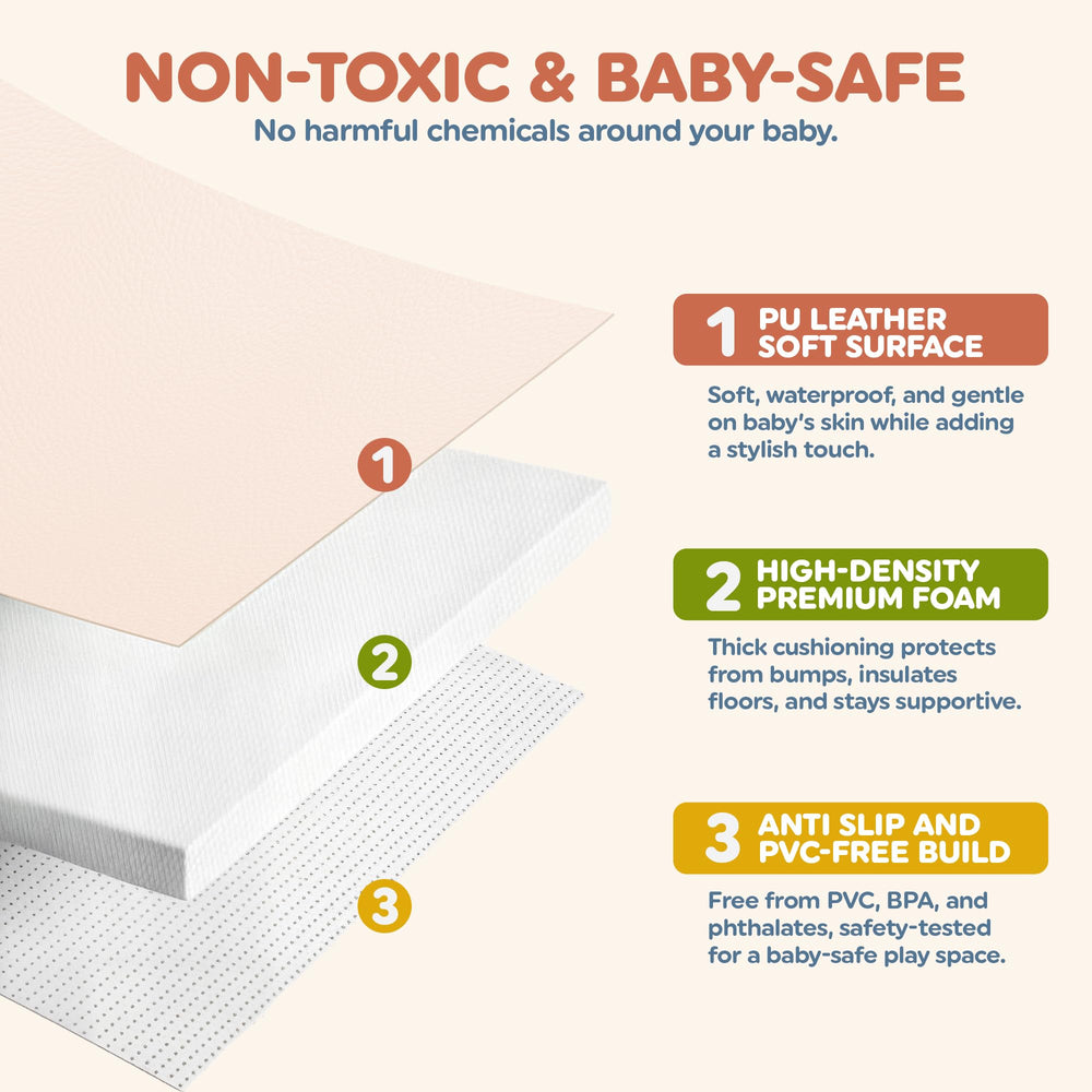 Motherly Haven easy-clean cover, handy for busy parents.