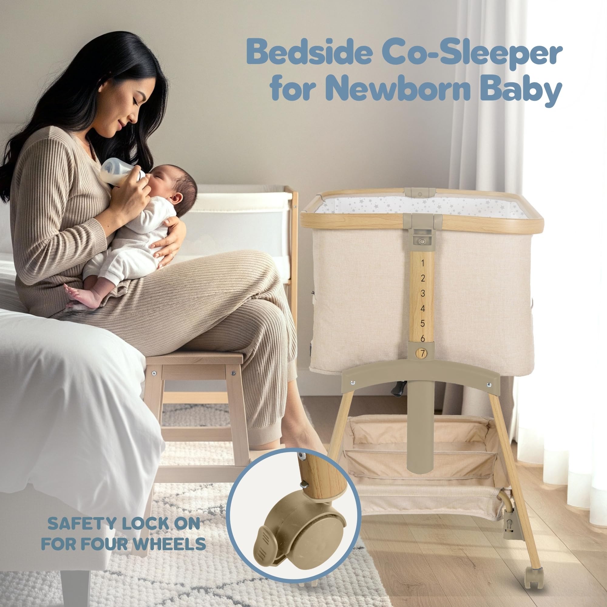Motherly Haven foldable compact design simplifies travel and quick setup.