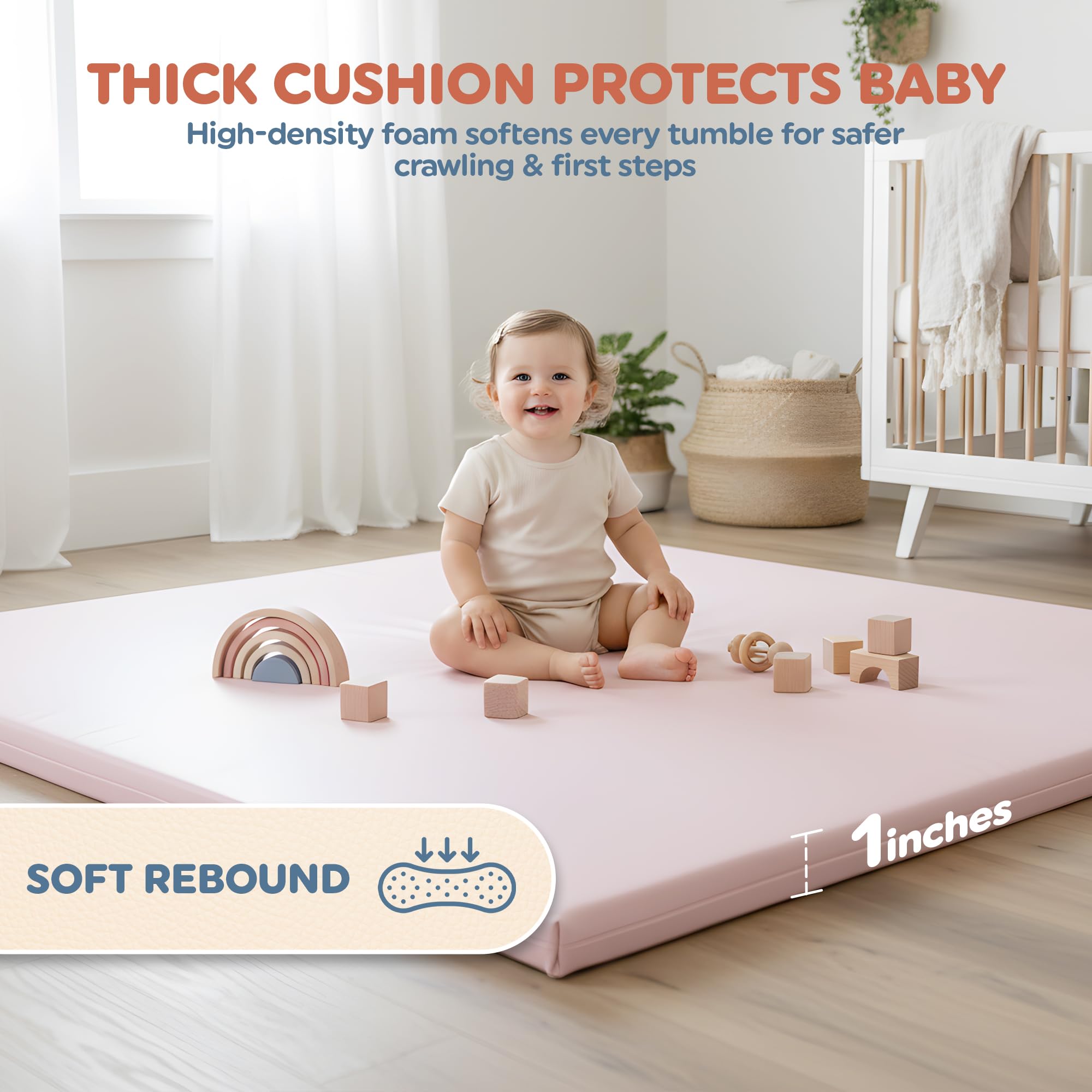 Motherly Haven rollable design makes storage easy for home or travel.