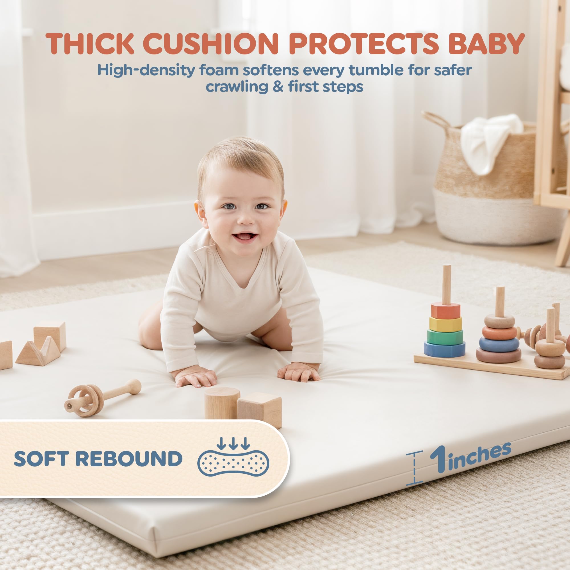 Motherly Haven waterproof fabric close-up highlighting durability.