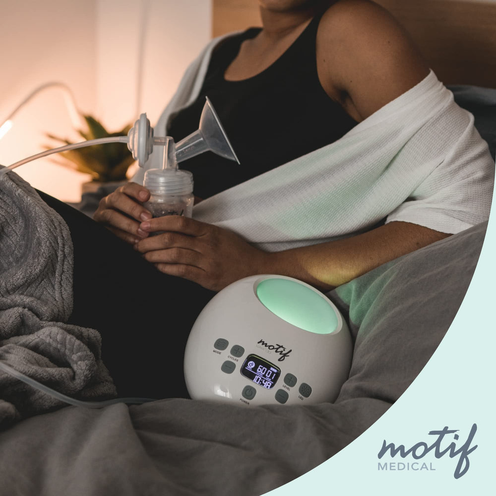 Motif Medical Luna massage to expression mode for comfortable pumping.