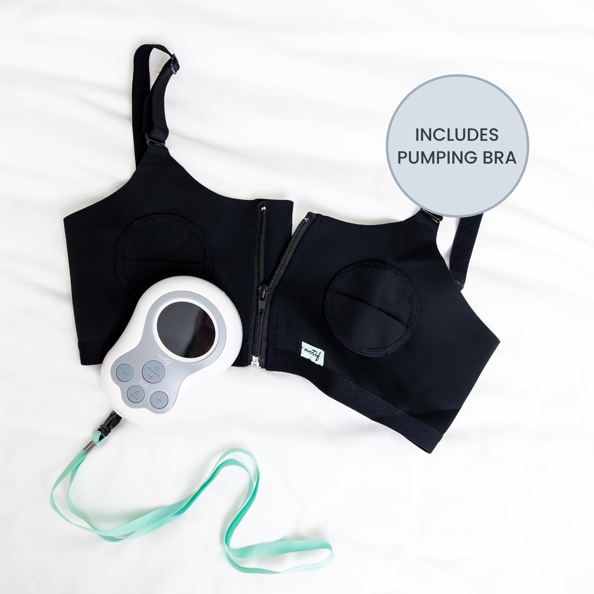 Motif Medical Duo compact design shown in a purse-ready setup