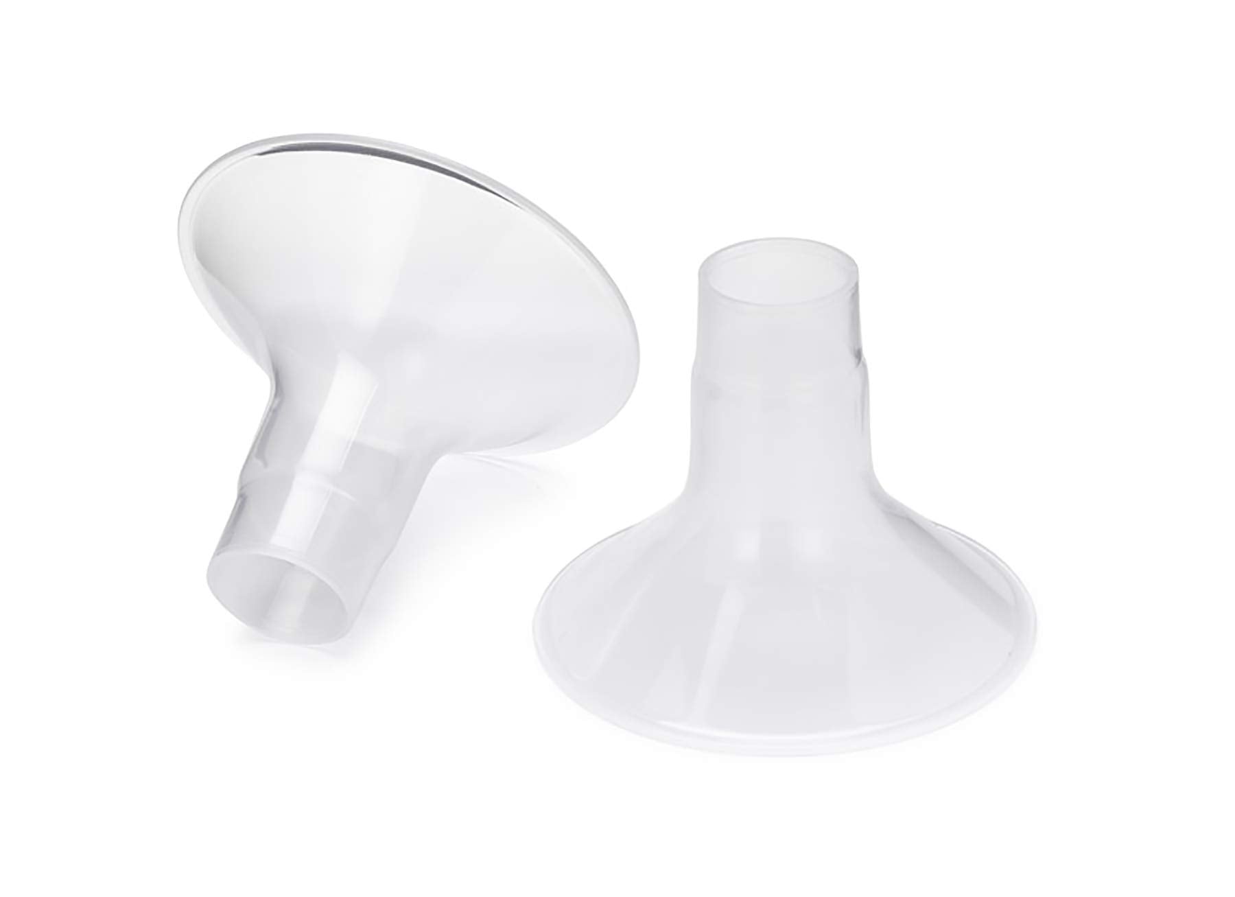 Motif Medical Duo flange 32mm close-up highlighting comfortable fit for pumping.