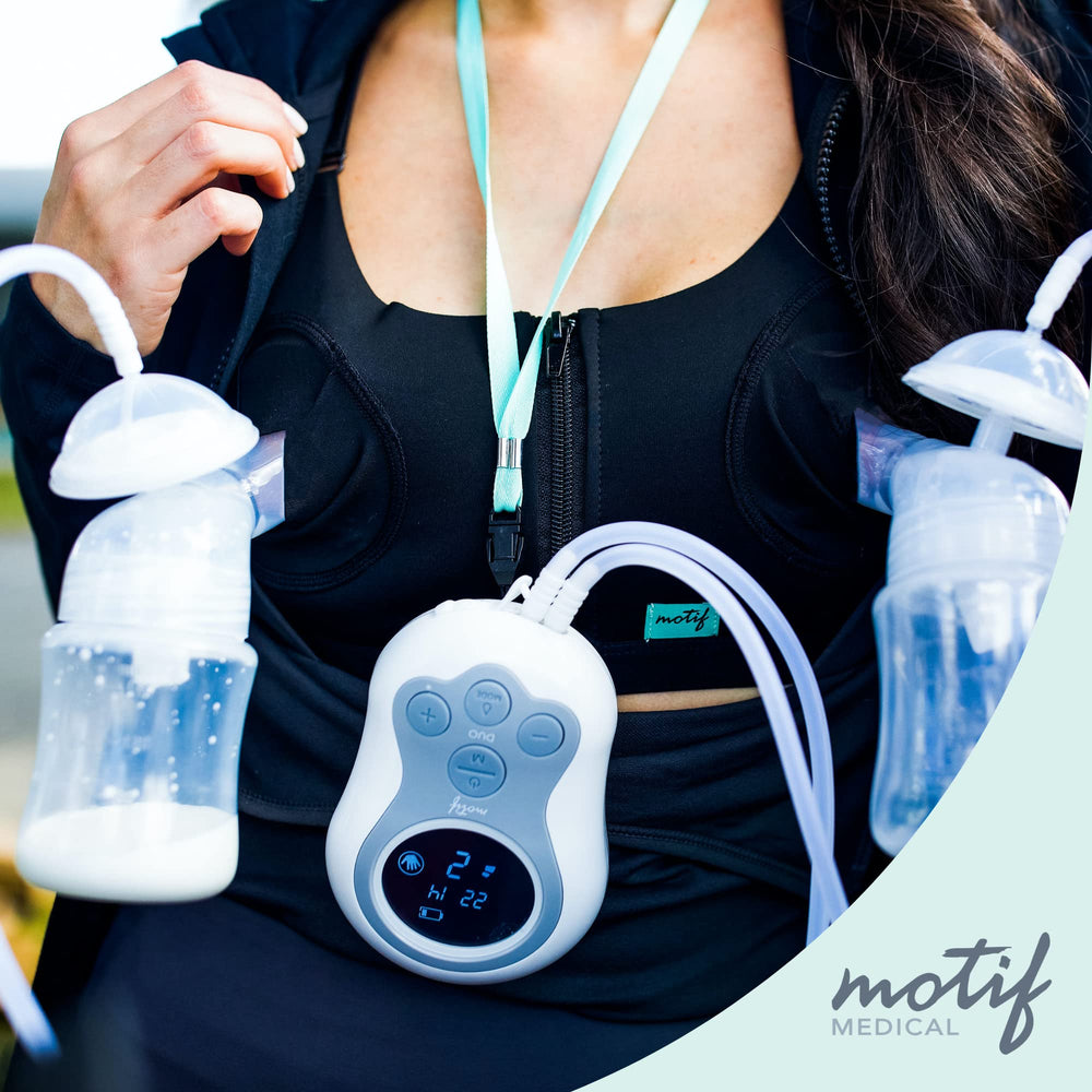 Motif Medical Duo flange set image, two shields included for easy swapping.