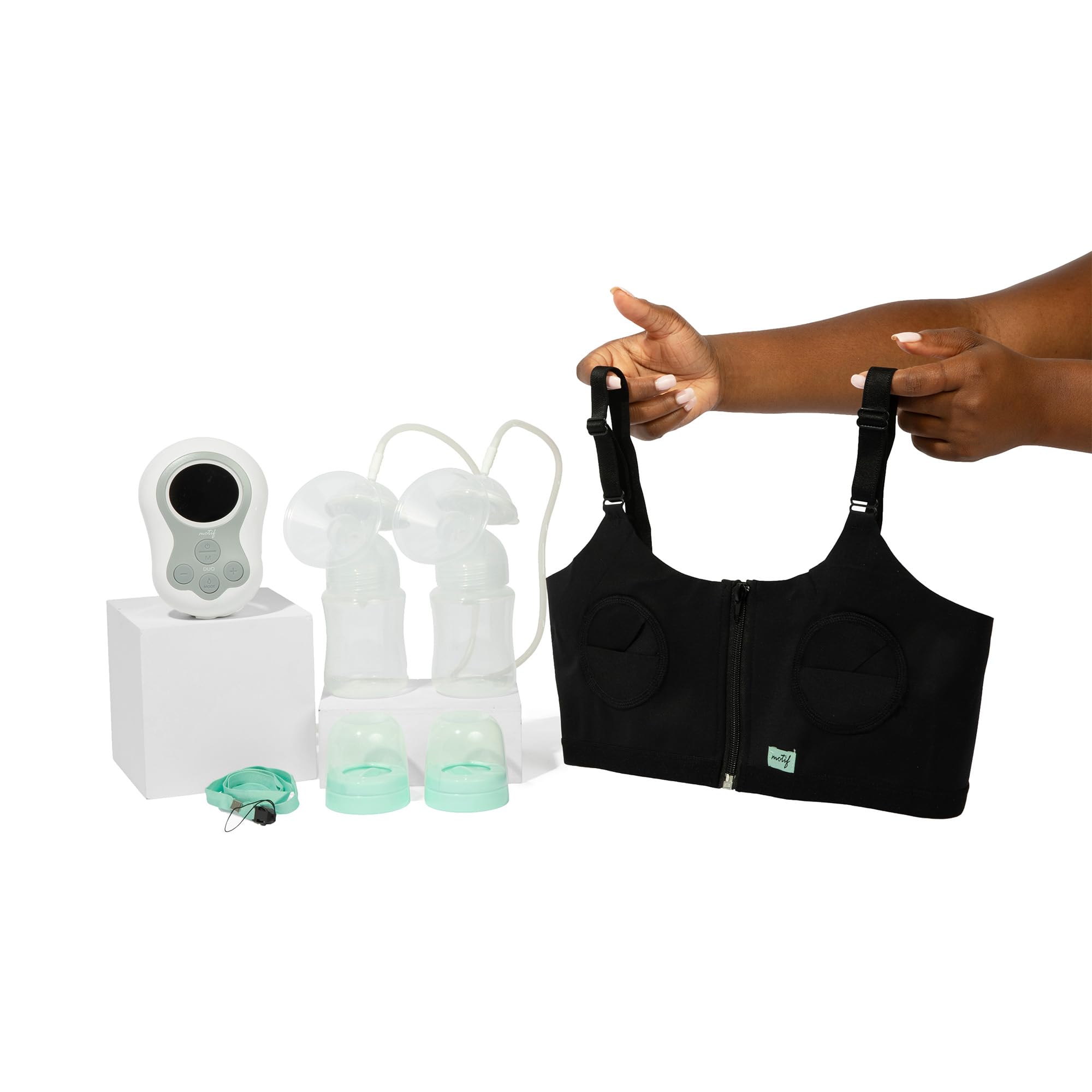 Motif Medical Duo with hands-free bra enabling discreet, hands-free pumping