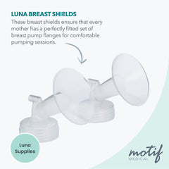 Motif Medical Pumping Bra 2.0 XL worn with a pump for hands-free expression.