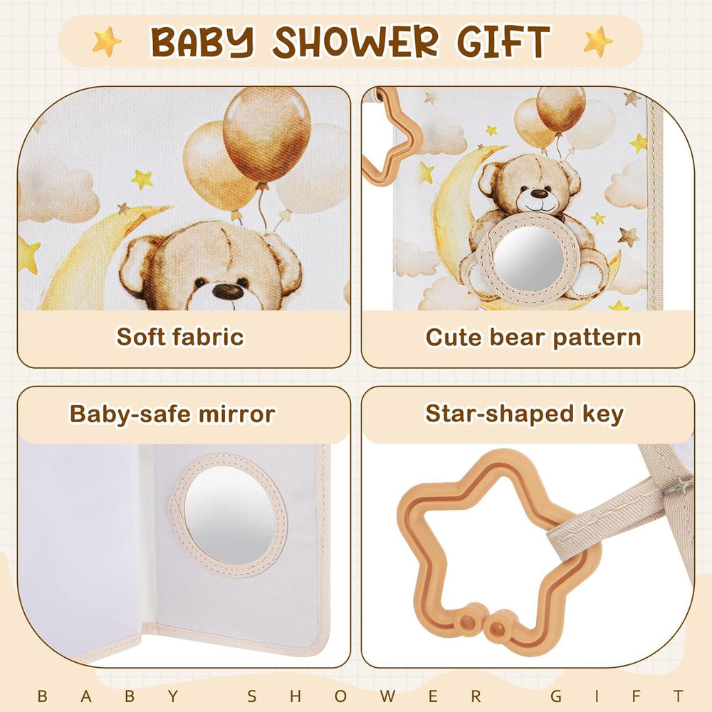 Compact 7.3 x 5.5 inch album fits cribs and strollers for on-the-go memories.