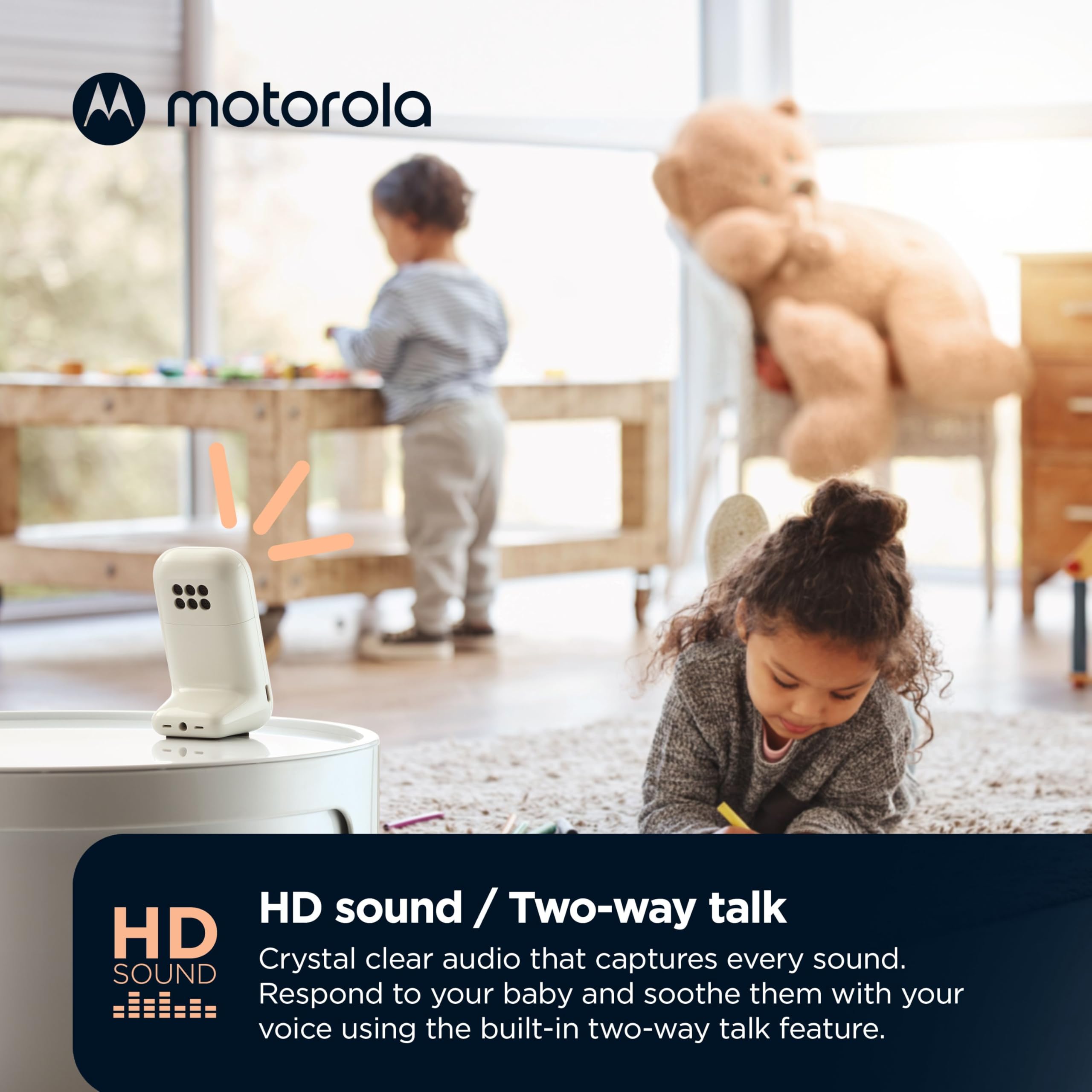 Motorola Nursery monitor range up to 1500 feet for flexible placement
