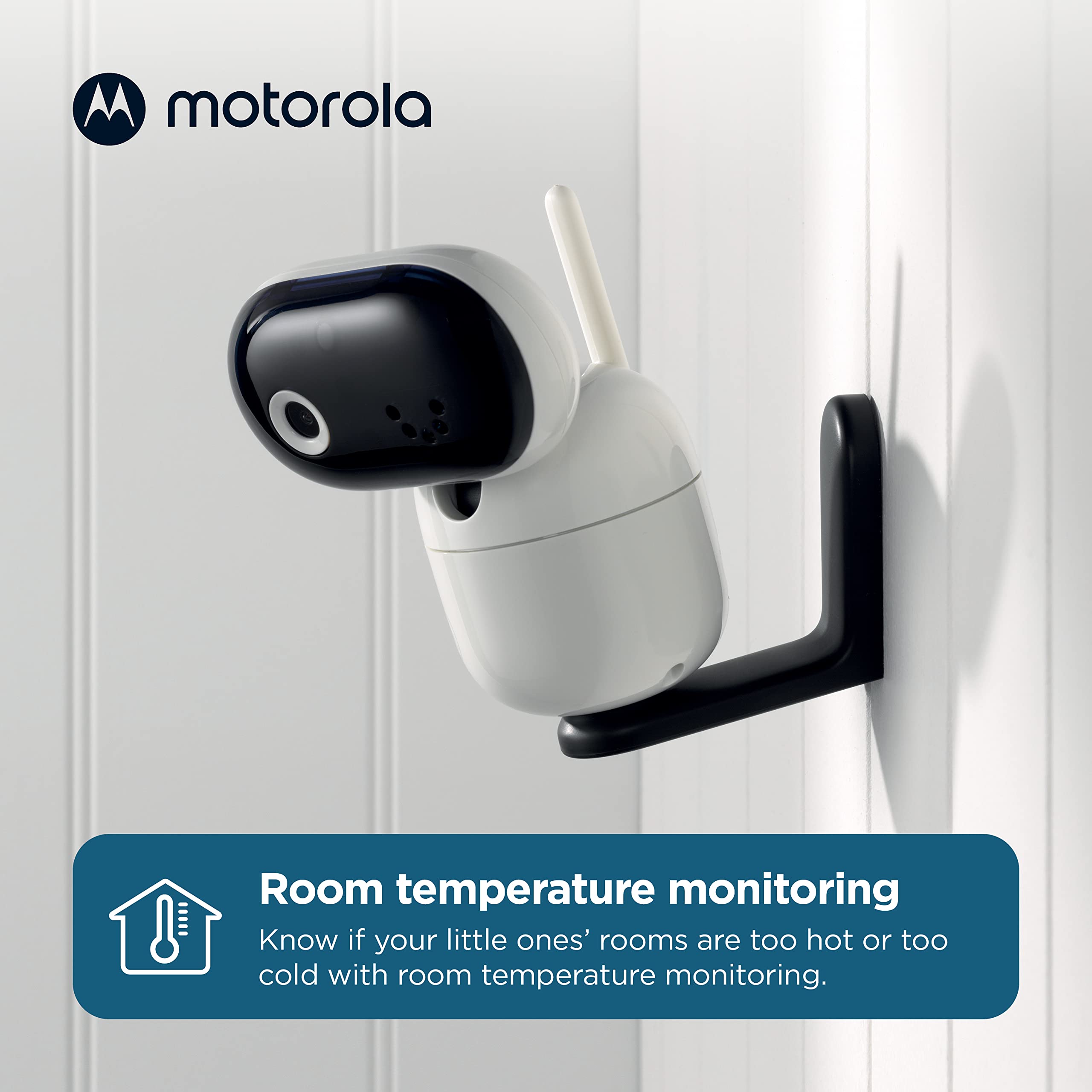 Motorola Nursery lullabies feature offers soothing sounds to help sleep.