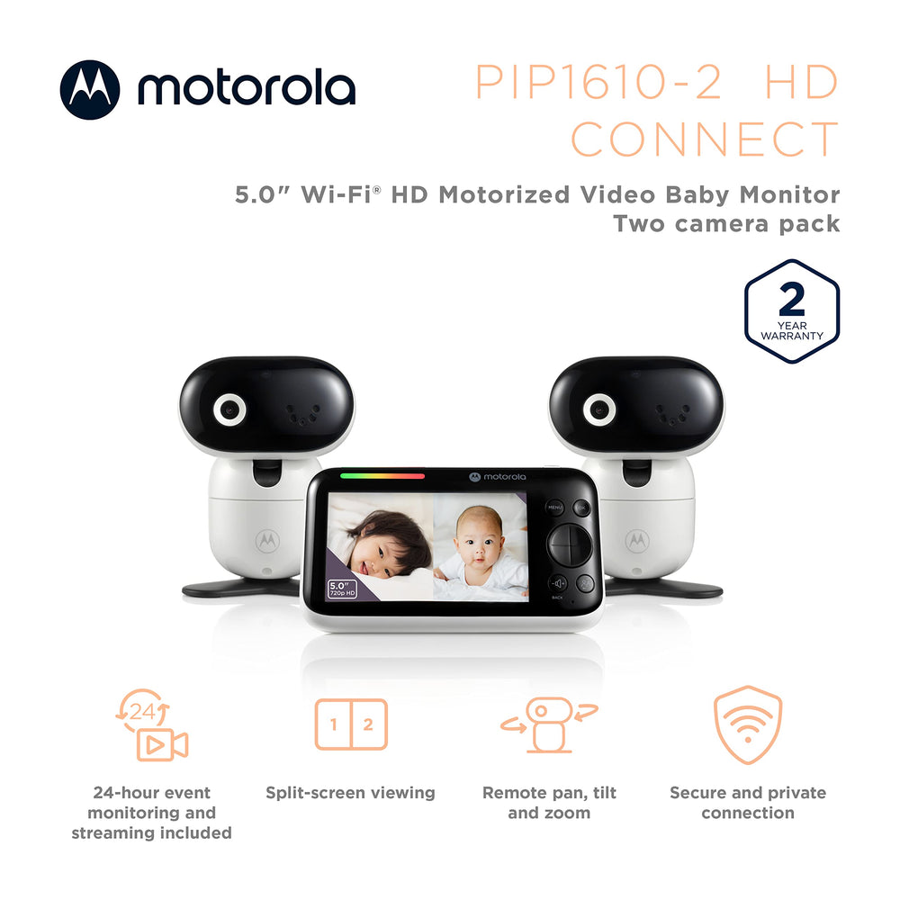 Motorola Nursery Monitor remote PTZ control adjusts view from afar