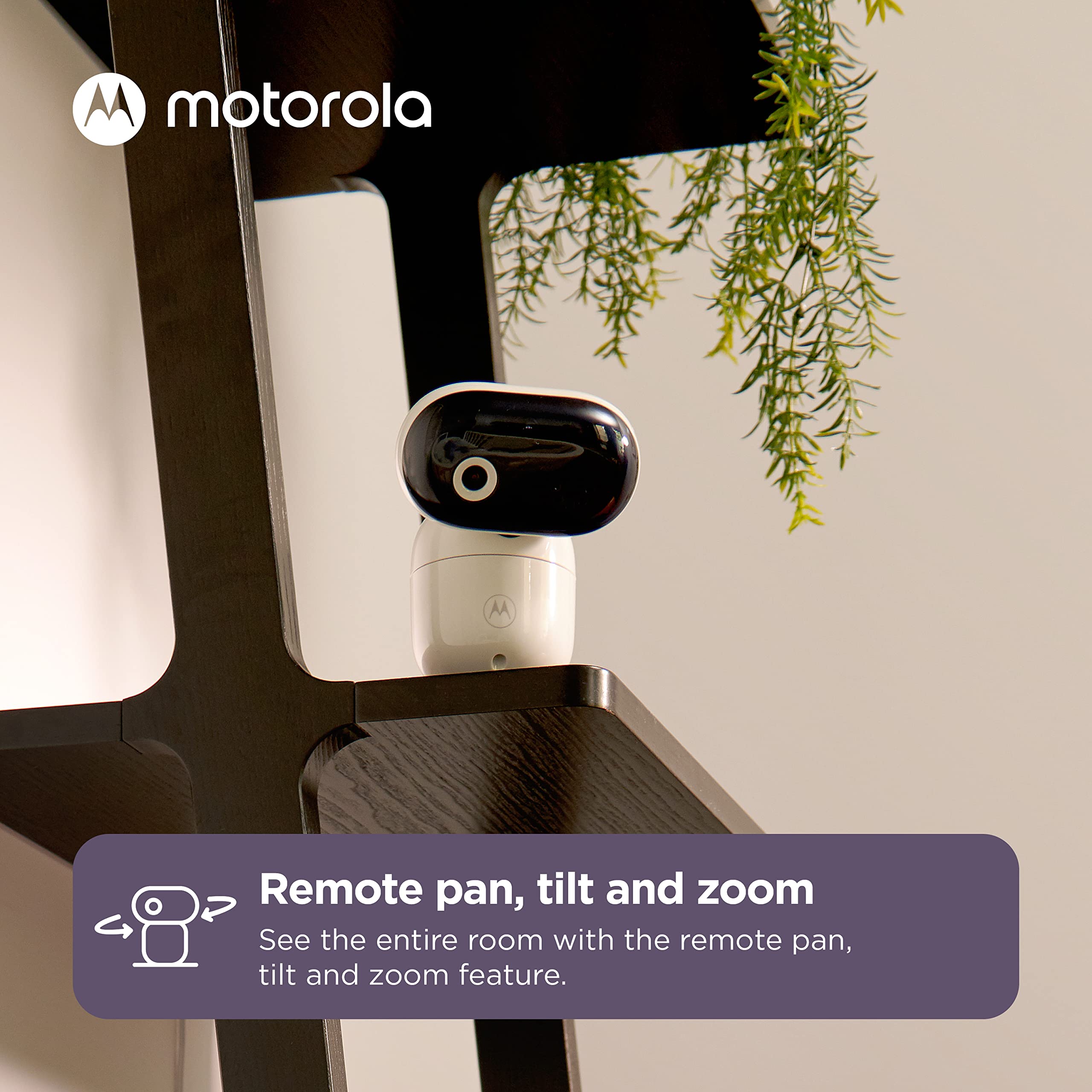 Motorola Nursery night vision provides a clear view in low light.
