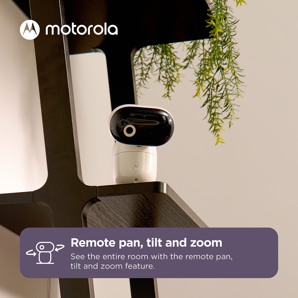 Motorola Nursery night vision provides a clear view in low light.