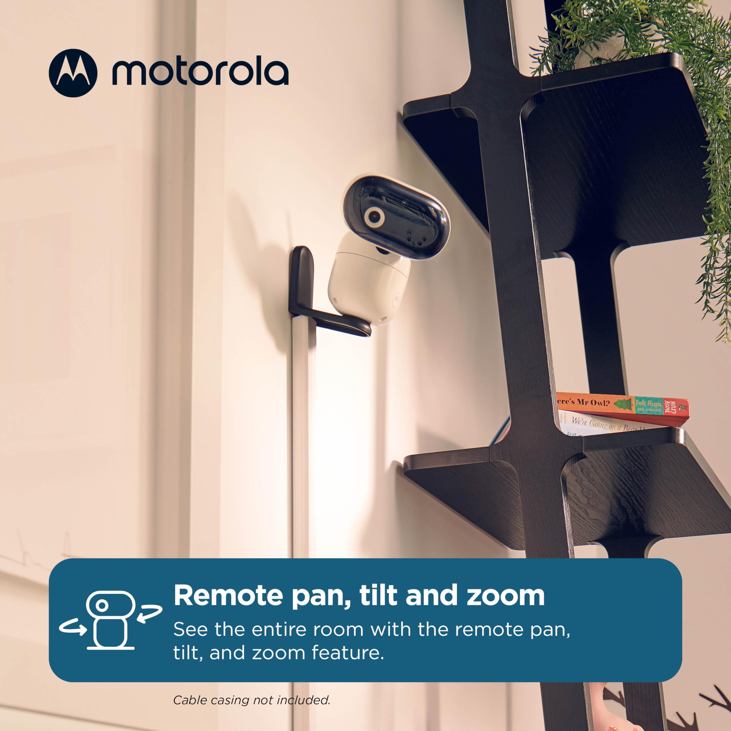 Motorola Nursery night vision captures clear images in dim light.