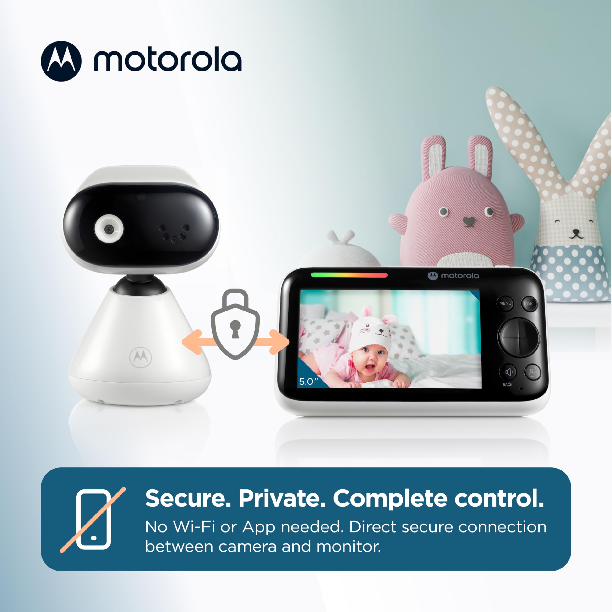 Motorola Nursery no-wifi setup ensures private, secure monitoring without internet