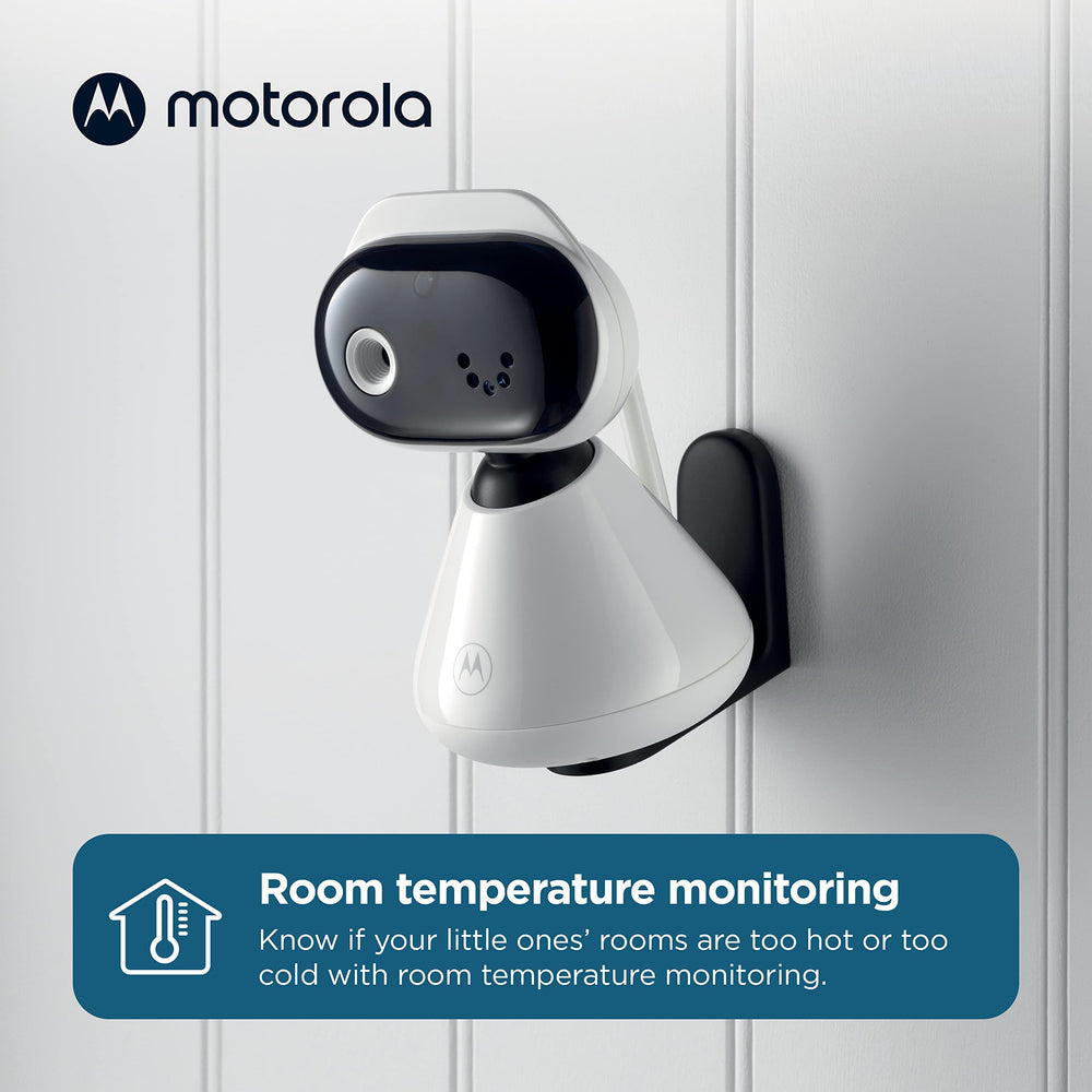Motorola Nursery pan-tilt view with split-screen for multiple angles