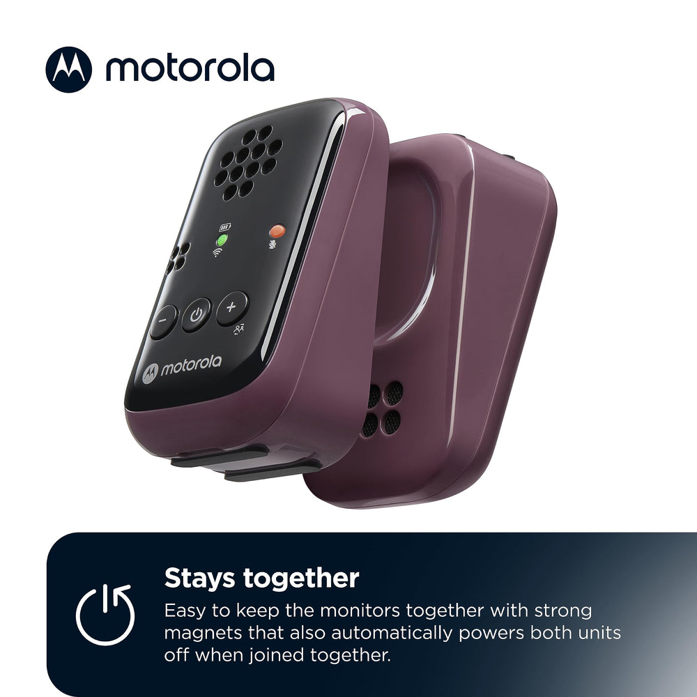 Motorola Nursery PIP12 handheld unit enables portable monitoring away from home