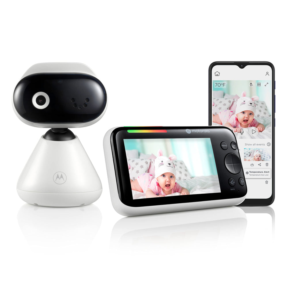 Motorola Nursery PIP1500 5-inch screen for clear, private baby video monitoring.