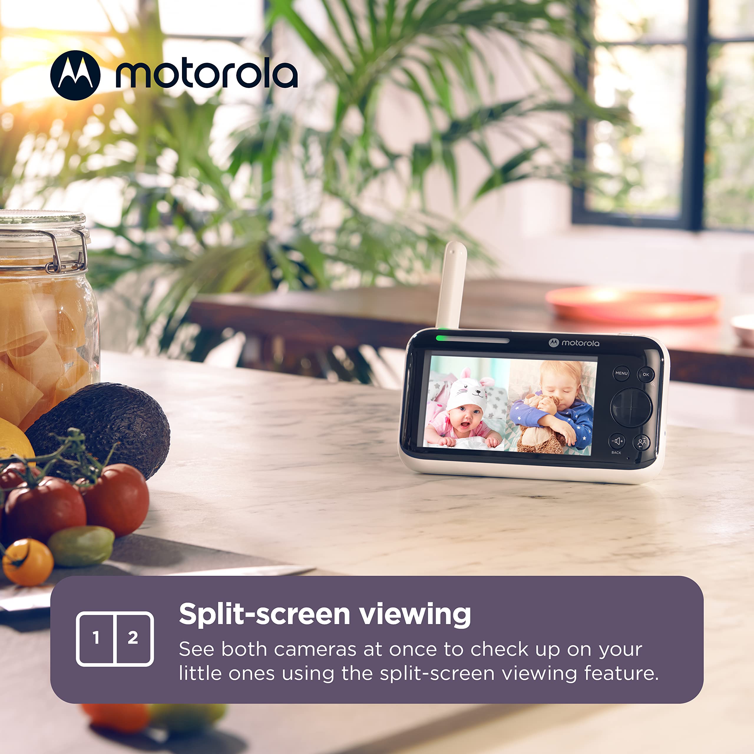Motorola Nursery PIP1500 HD 1080p video for crisp, secure remote viewing.