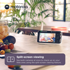 Motorola Nursery PIP1500 HD 1080p video for crisp, secure remote viewing.