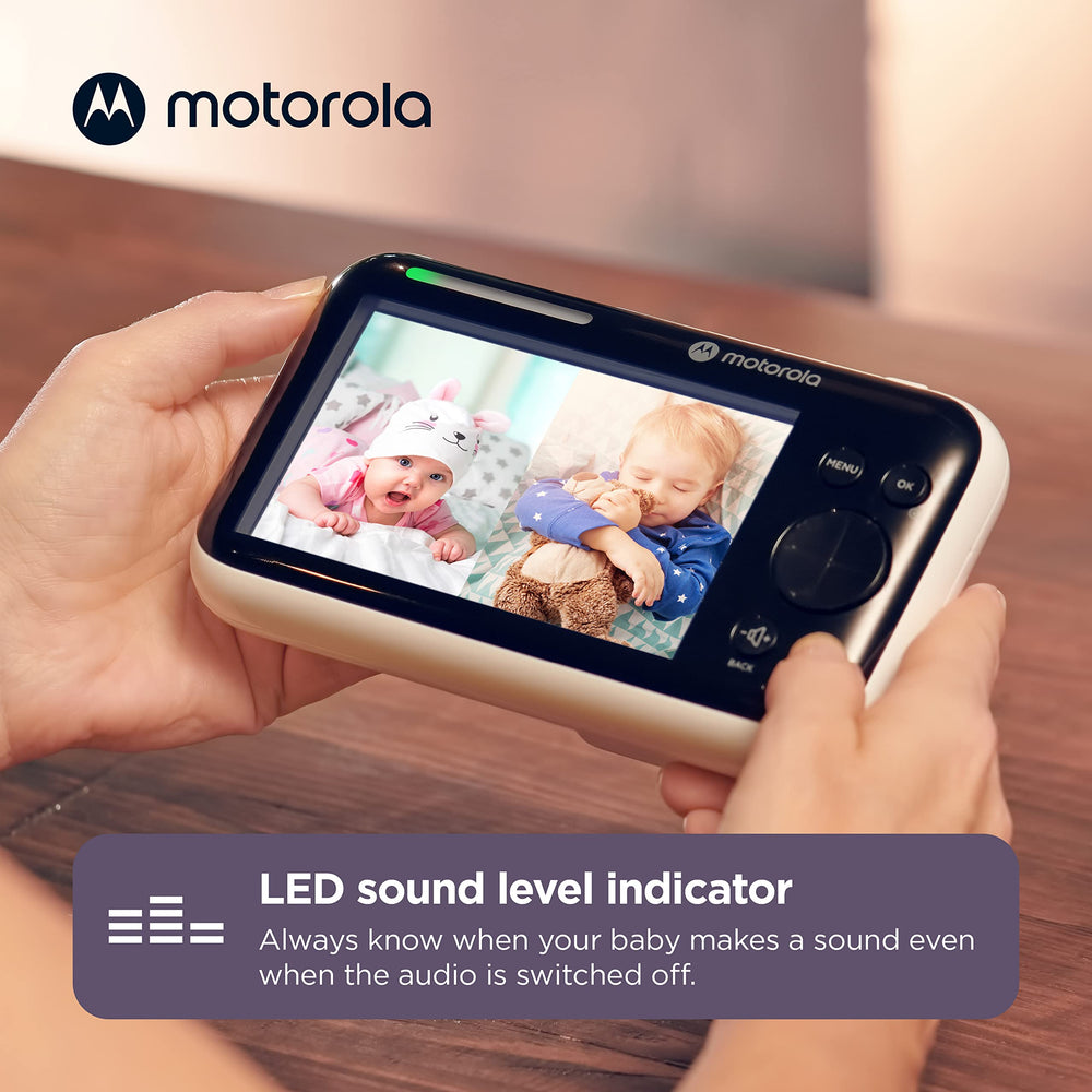 Motorola Nursery PIP1500 pan-tilt-zoom for versatile nursery angles.
