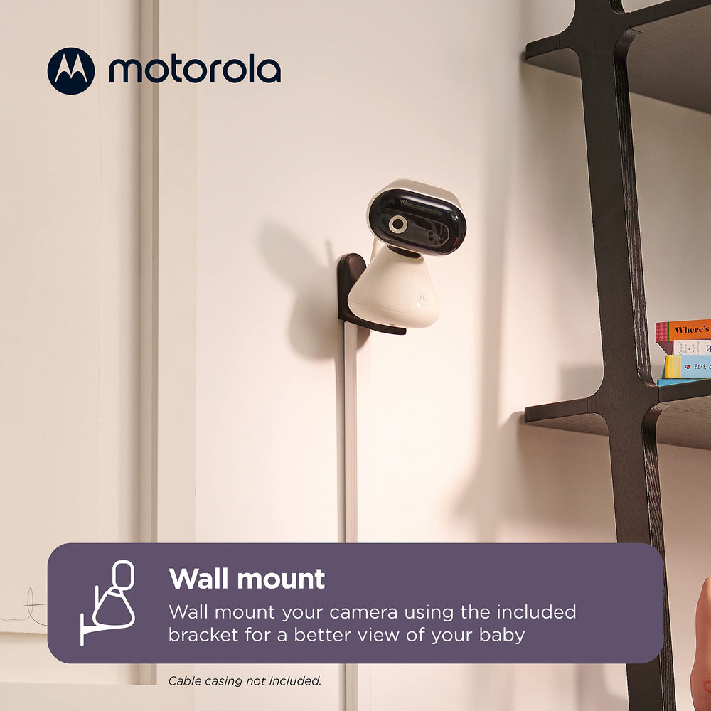 Motorola Nursery monitor offers private connection for uninterrupted monitoring.