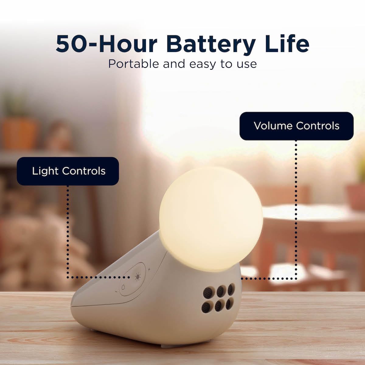 Motorola Nursery S1 portable design fits nursery or travel spaces.