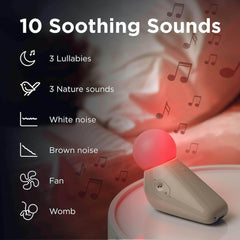 Motorola Nursery S1 sound selection highlights soothing options for easier naps.