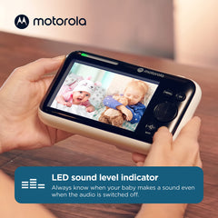Motorola Nursery two-way audio lets you soothe your baby remotely.