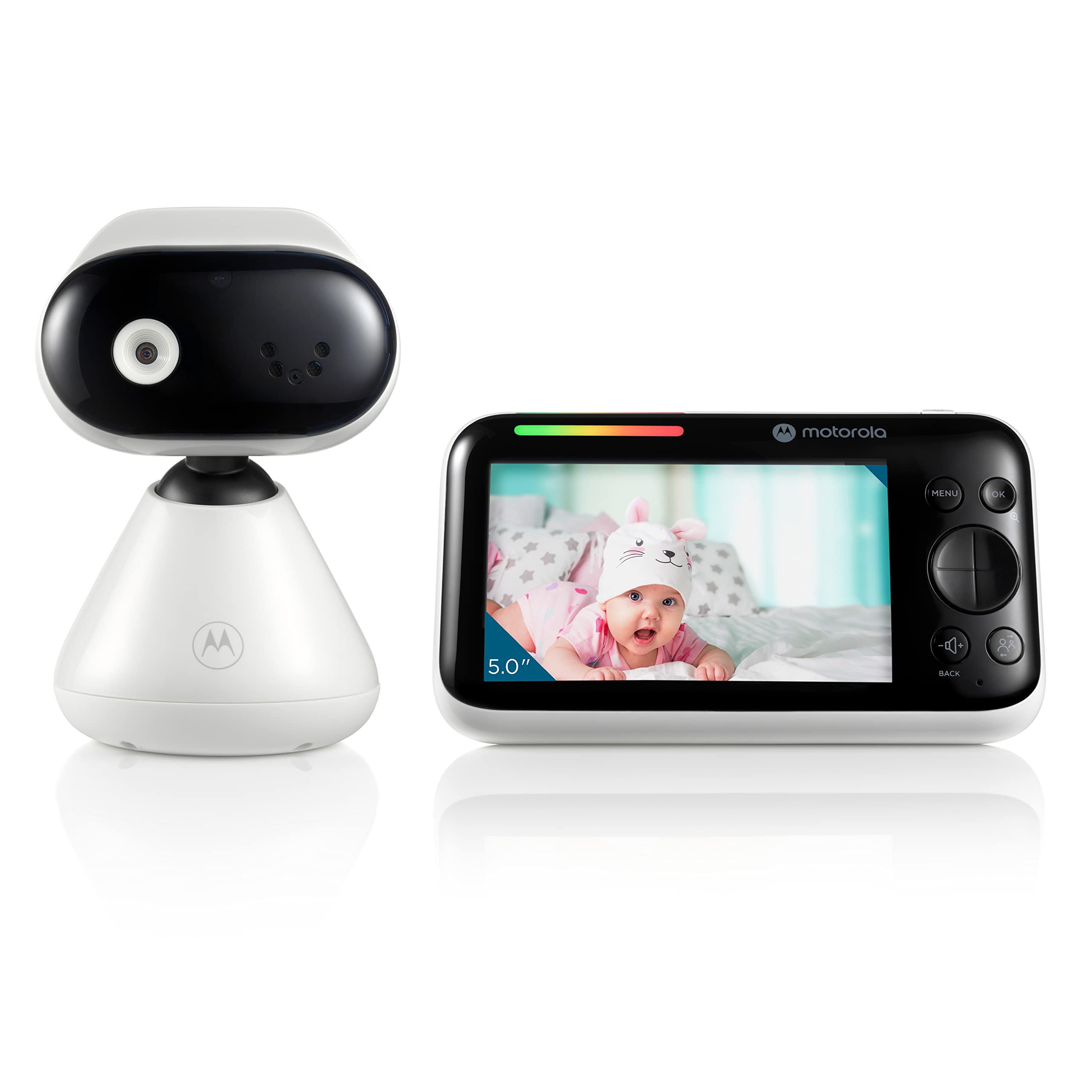 Motorola Nursery video monitor with a 5-inch screen for clear baby viewing in the nursery