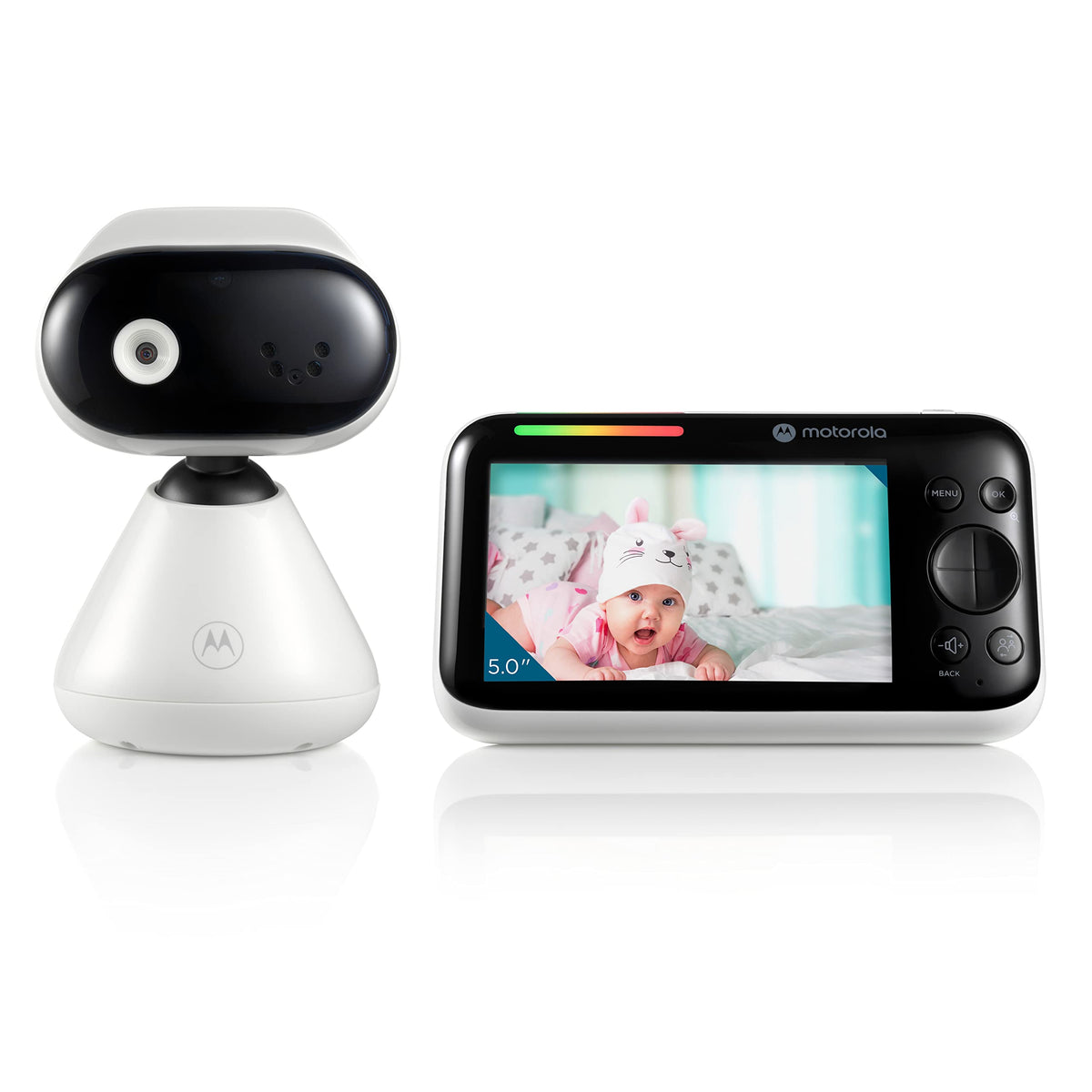 Motorola Nursery video monitor with a 5-inch screen for clear baby viewing in the nursery