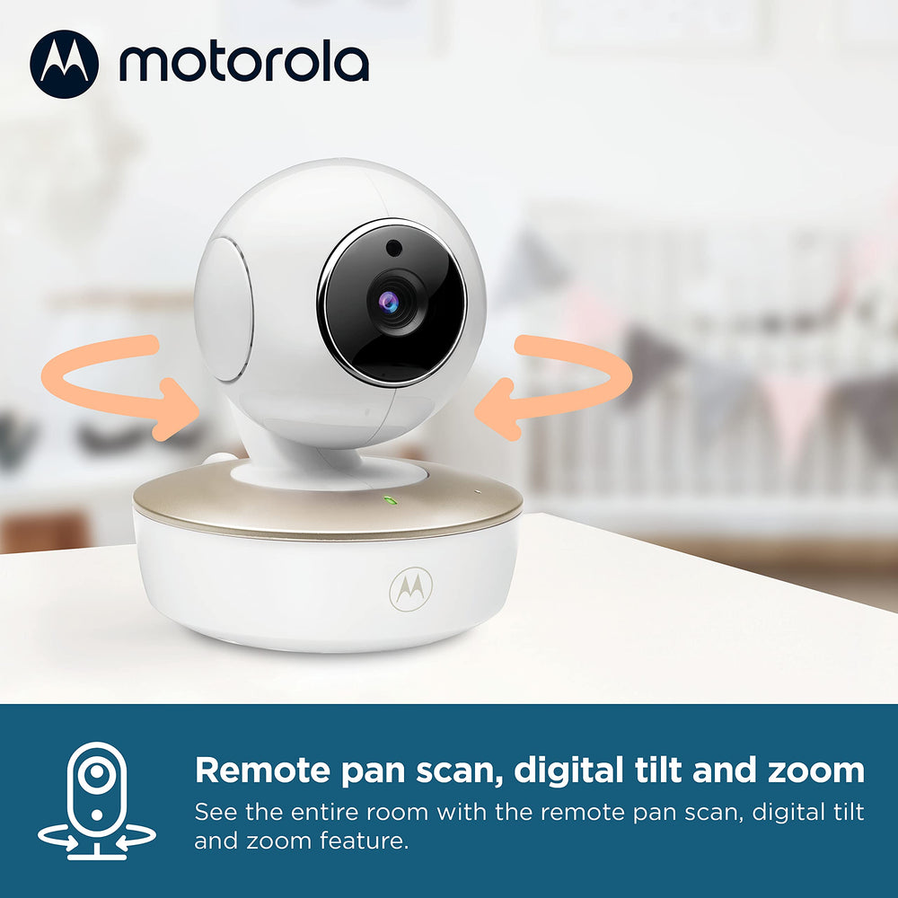 Motorola Nursery VM50G temperature sensor shows nursery climate