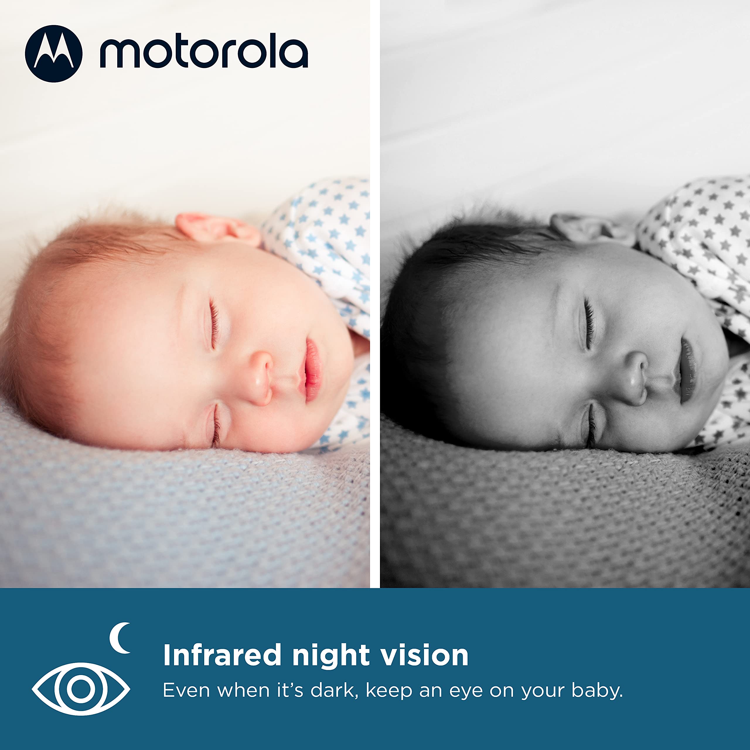 Motorola Nursery VM50G two-way audio for soothing communication