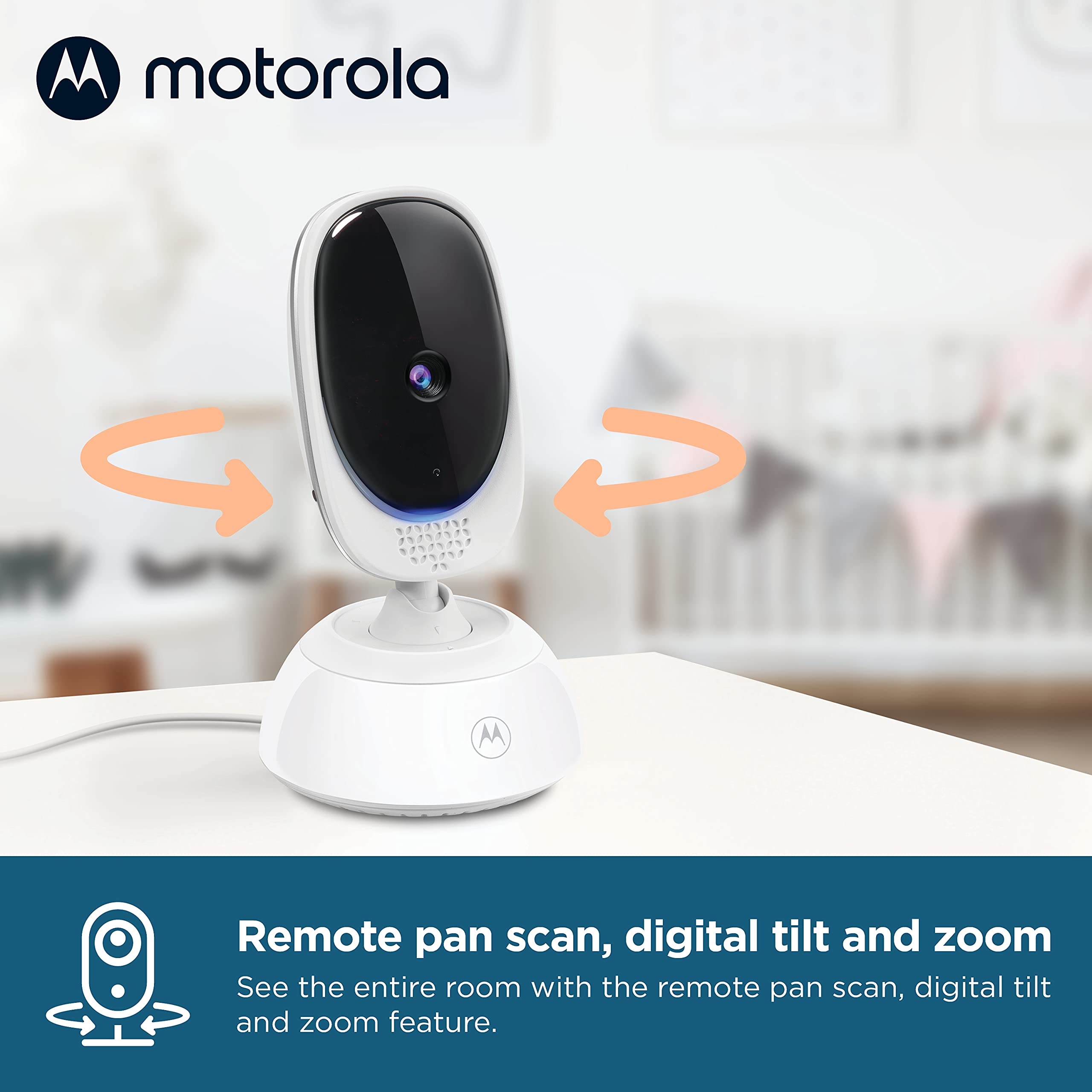 Two-way talk lets you soothe your baby from another room.