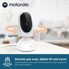 Two-way talk lets you soothe your baby from another room.