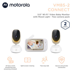 VM85-2 remote pan-tilt-zoom enables flexible monitoring from anywhere.