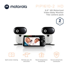Motorola Nursery wall mount kit for flexible placement and easier baby surveillance.