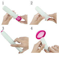 Mottery SafeInsert disc applicator shows travel-friendly design for on-the-go use.