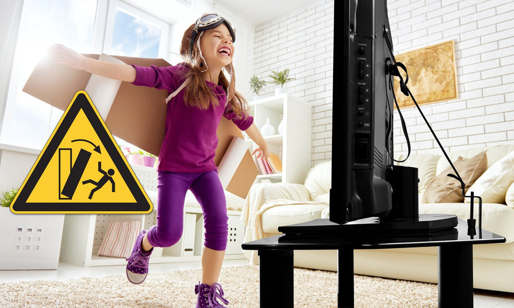 Mount-It baby proofing and earthquake protection in living room