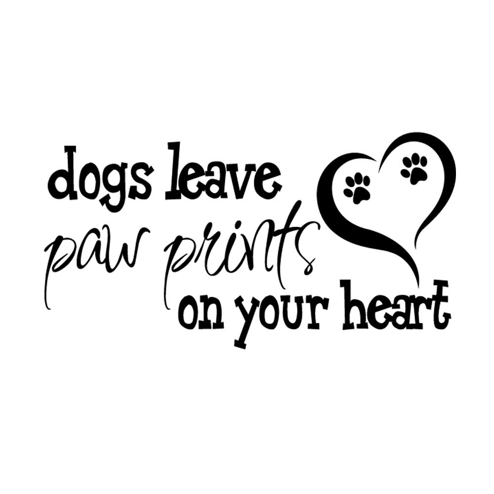 MOVANKRO paw prints wall decal for living spaces, adds warm charm.
