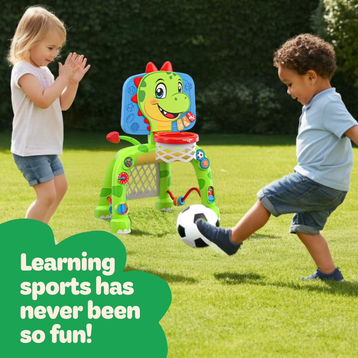 Move2Play dinosaur spinning gears – hands-on exploration for fine motor skill practice.