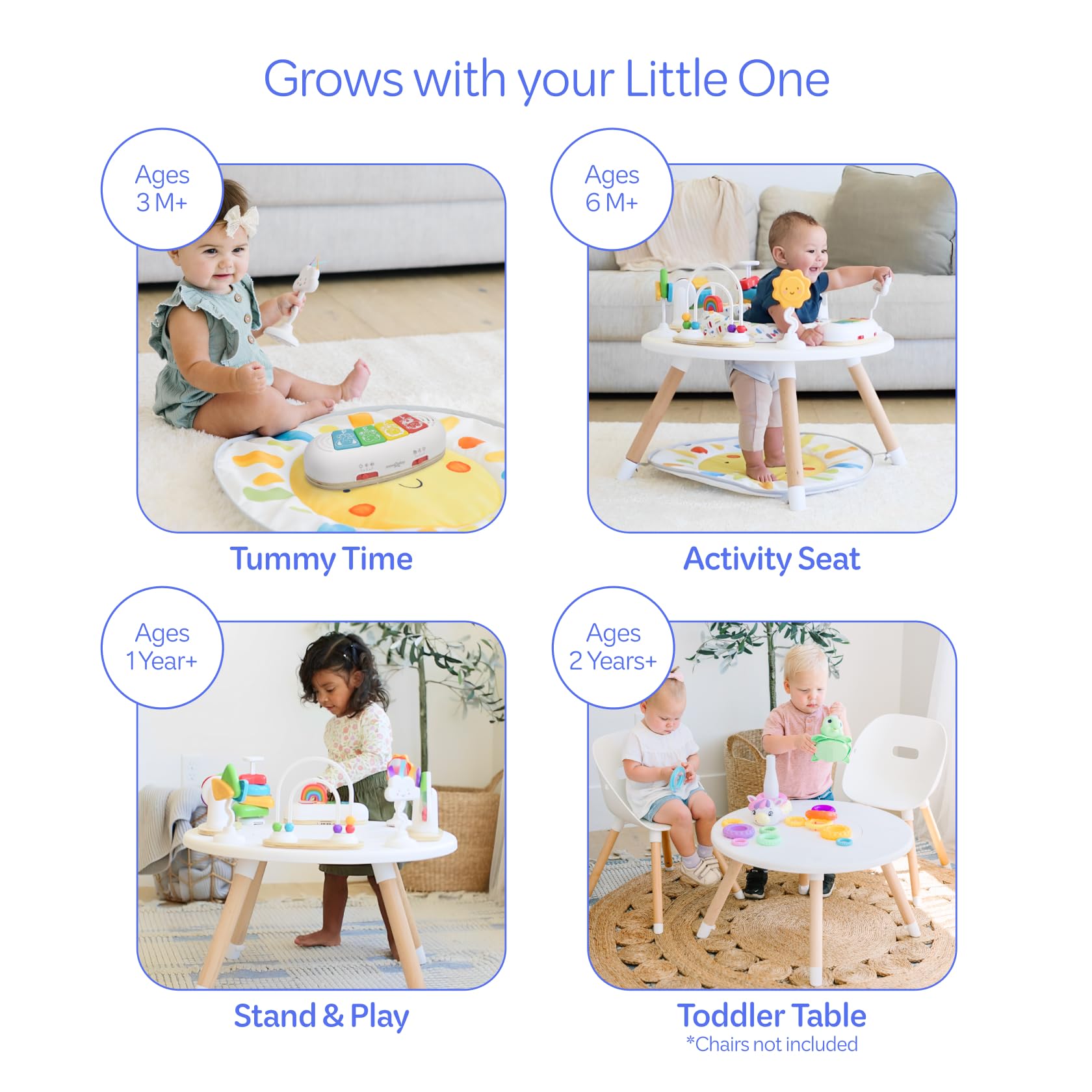 Move2Play toddler table stage demonstrates long-term use from play to learning