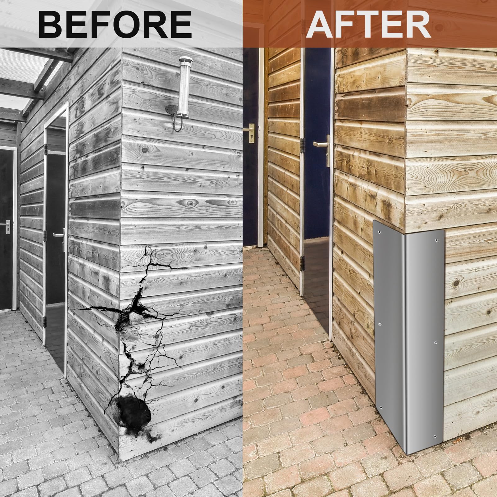 Moxweyeni DIY-friendly package includes two guards and mounting screws for easy install.
